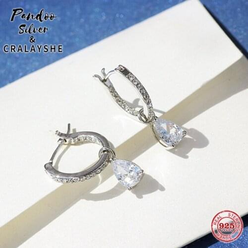 Trend Earring S925 Sterling Silver Jewelry 1:1 Copy, ATTRACT Shining Drop Earrings Elegant Gift For Female With Logo