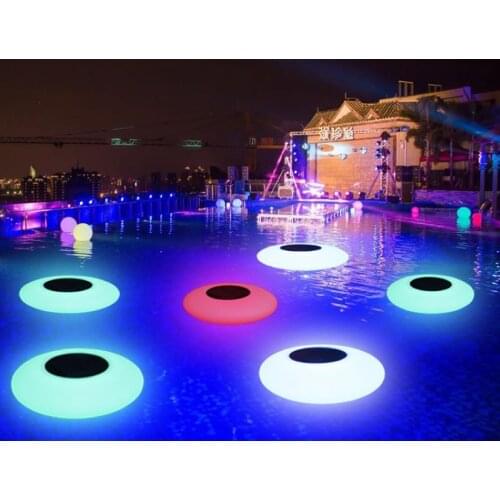 Outdoor Ufo Floating Solar Underwater Light Rgb Variable Swimming Pool Pond Party Solar Floating Night Garden Lawn Light Lamp