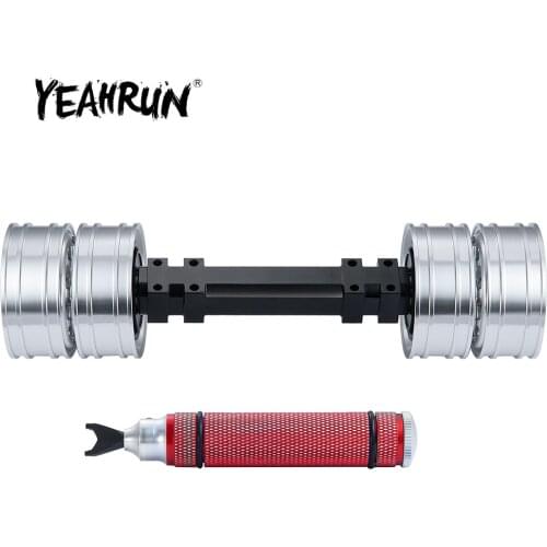 YEAHRUN Metal Non-powered Rear Axle Wheel Rims for 1/14 Tamiya Trailer Tractor RC Truck Car Model Upgrade Parts Accessories