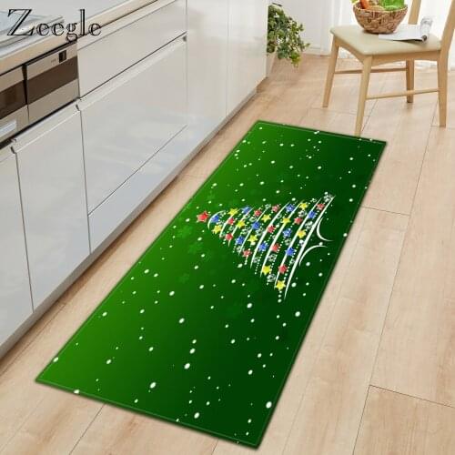 Zeegle Christmas Carpet for Home Decor Living Room Floor Rug Rectangle Kitchen Mat Table Mat Carpet Absorption Kids Play Carpet