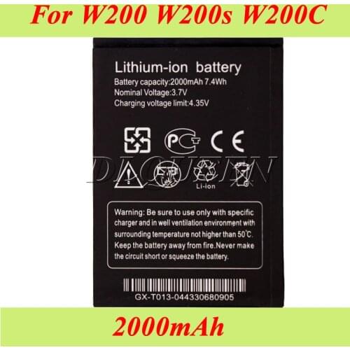 10PCS/LOT 2000mAh For THL W200 W200S W200C Battery Batterie Bateria Accumulator AKKU