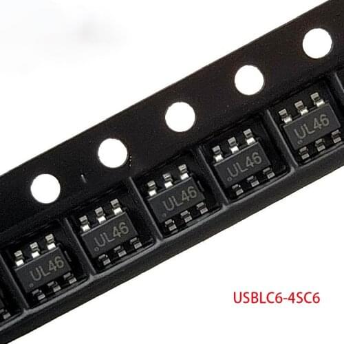 10pcs USBLC6-4SC6 SOT23-6 USBLC6 SOT USBLC6-4SC UL46