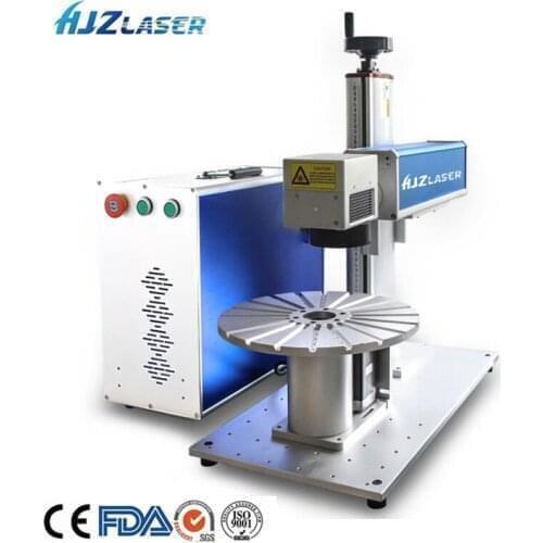 20W 30W laser marking machine medium area mirror coat removing laser marking machine with electric XY work table