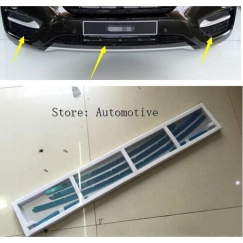 2015 2016 2017 For BMW X6 F16 Front Bottom Grill Grille Molding Trim Cover Stainless