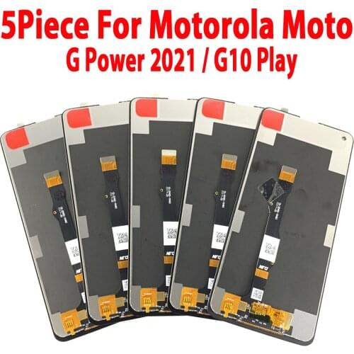 5Piece/lot Amoled Display For Motorola Moto G Power 2021 LCD G10 Play LCD Display Screen Touch Digitizer Repair Replacement Part