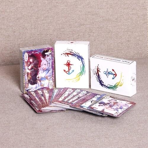 54PCS/set Anime Azur Lane Poker Game Toys Hobbies Hobby Collectibles Commemorative Edition Game Collection Cards