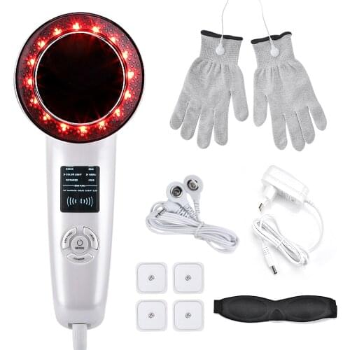 6 in 1 EMS Ultrasound Body Slimming Massager Skin Tightening Device Facial Care ultrasonic cavitation body slimming machine