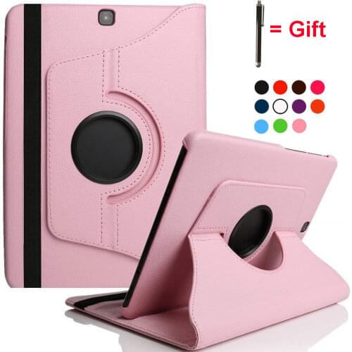 Tablet Case for Samsung Galaxy Tab A 9.7 T550 T555 P550 SM-T550 SM-T555 Cover Rotating Case PU Leather Tablet Funda with gift