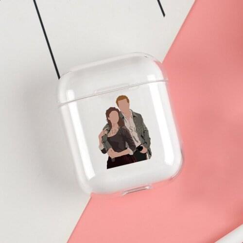 Jamie and Claire Fraser Outlander Cases For Apple AirPods 1 2 Case Clear Wireless Bluetooth Earphone Case Protective Shell