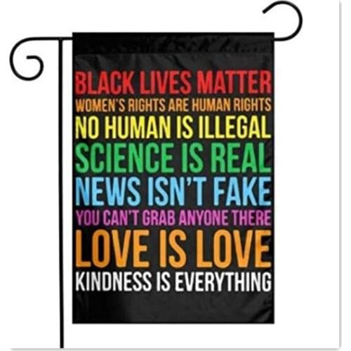 30x45cm Black Lives Matter Decorative Flags And Banners Love is Love Flag Polyester Garden Flying Banner