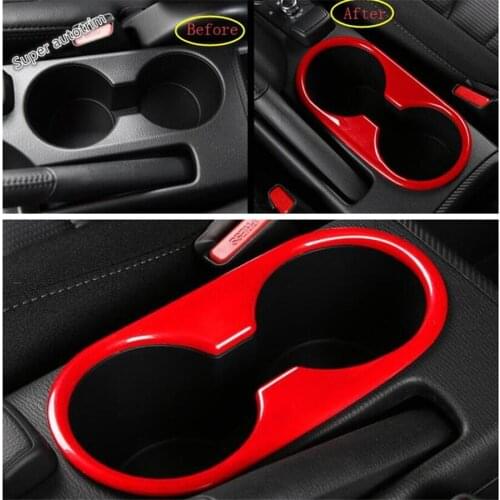 Lapetus Central Front Seat Water Cup Holder Panel Cover Trim Fit ABS Fit For Mazda 2 Demio 2015 - 2019 Accessories Interior