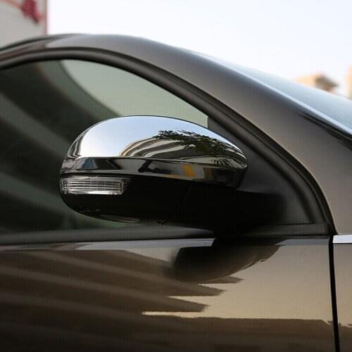 For Tiguan 2010 2011 2012 2013 2014 2015 ABS Chrome/Carbon fibre Car rearview mirror frame cover trim auto accessories styling