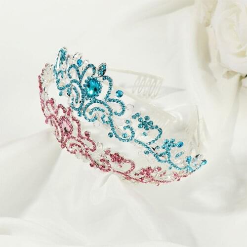 Girls Elegant Crown with Combs Princess Crown Tiara Birthday Crowns for Women Bridal Wedding Prom Birthday Party