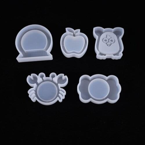Candy Shaker Molds Epoxy Resin Craft DIY Tools Resin Badge Crab Jewelry Clay Molds Handmade Charms Mould