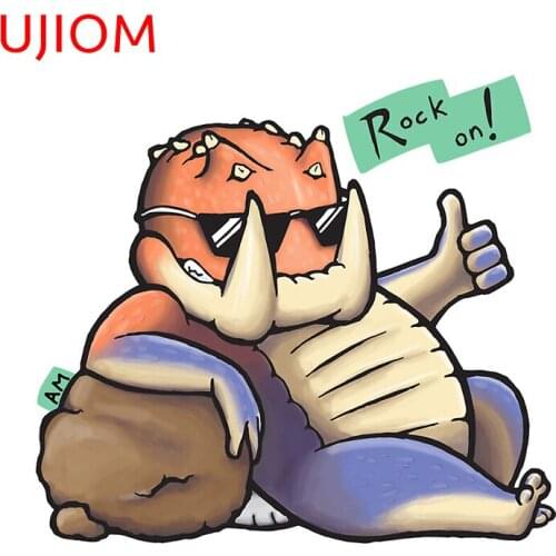 UJIOM Wall Stickers Cartoon Rock and Roll Wallpaper Decoration Door Waterproof Sticker Accessories Room Home Decor Art PVC Decal