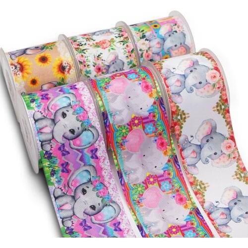 Back To School DIY Handmade Materials Printed Grosgrain Ribbon 50 Yard Per Size 54826