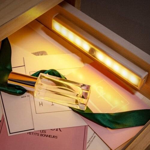 6LEDs Night Light Indoor Motion Sensor Night Lamp LED Home Decor Cupboard Wardrobe Bed Lamp For Kitchen Cabinet Lamp Lighting