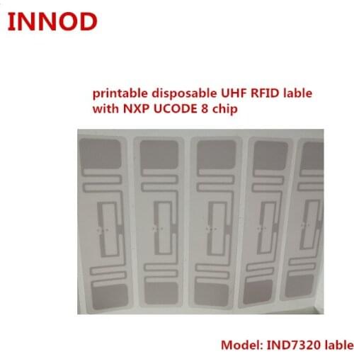 Newest UHF chip passive UCODE 8 higher sensitivity longer range 860-960mhz rfid uhf disposable sticker tag 1-15meters