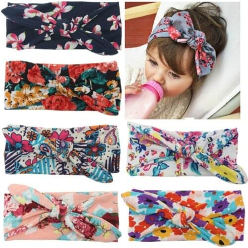 New toddler girl hair accessories Boho Newborn Toddler Headband Ribbon Elastic Baby Headdress Kids Hair Band Girl Bow Knot