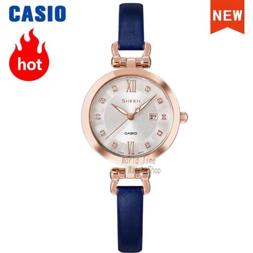 Casio watch Swarovski Crystal women watches set ladies watch women 50m Waterproof Quartz Sport clock reloj mujer