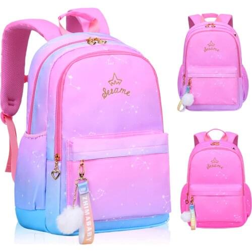 New Orthopedic Girl Backpack For School backpacks Girls nylon School Bags Children Primary Schoolbags Grade 1-6 Kids book Bag