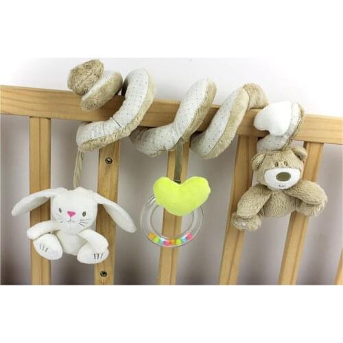 Cute Newborn Infant Babyplay Baby Toys Activity Spiral Bed Stroller Toy Hanging Bell Crib Rattle Toys For Baby 0-12Months