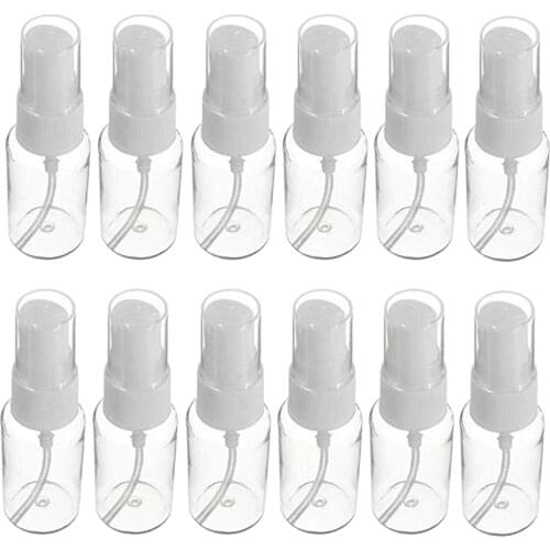 12 Pack 20 Ml Transparent Small Spray Bottle Plastic Small Spray Bottle Sub-Bottle
