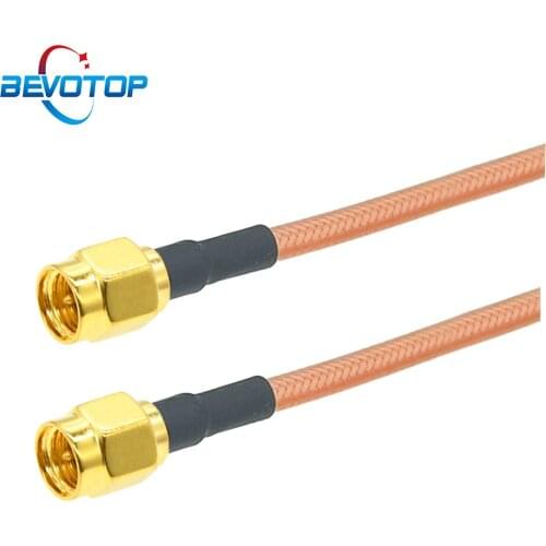 RG142 RF Cable SMA Male to SMA Male Plug Adapter WIFI Router Antenna Extension Coax Jumper Pigtail RF Coaxial Cable 10CM-300CM