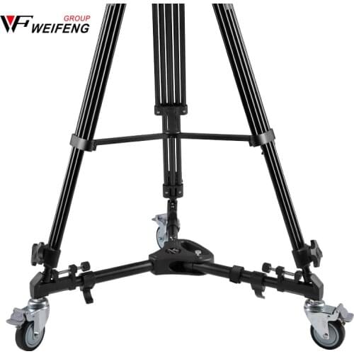 Weifeng WT-700 Three Pedestal Pulley Roller Tripod Legs Camera Photography Casters Tripod Legs wheel slide bearing 30kg
