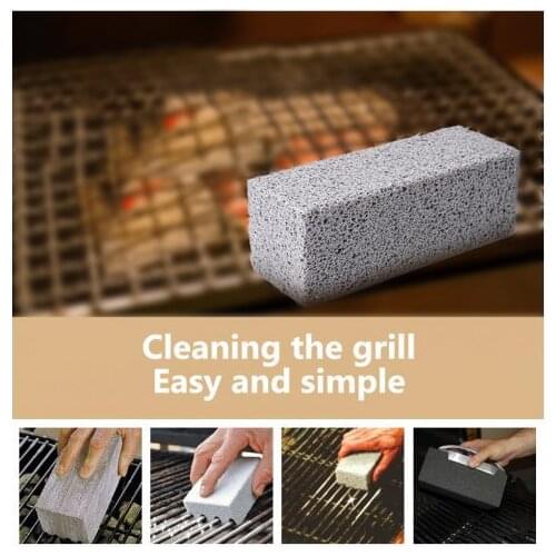 1pcs Handheld Clean Brick BBQ Cleaning Stone Odorless Grill Ecological Barbecue Scraper Griddle Removing Stains Brush