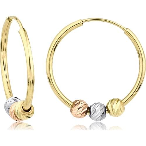 14k Doric Hoop Earrings W4E35071