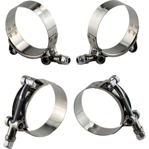 T Bolt Strength Silicone Hoses Clamps x 4 Pcs For 51mm 2"