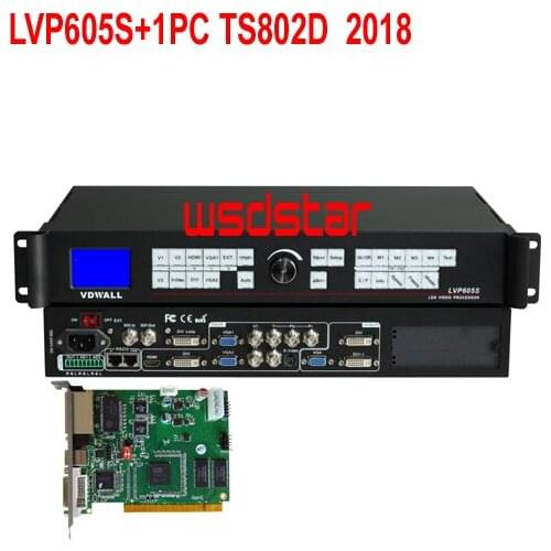 VDWALL LVP605S+1PC TS802D New Design LED Video Processor Inputs: SDI/DVI/VGA/HDMI/YPbPr/S-Video/Composite 2304*1152