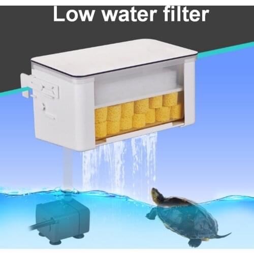 Top Filter Suction Sewage And Excrement Pumping Circulating Pump Small Fish Tank Hanging Wall Water Purifier Water Curtain Pump