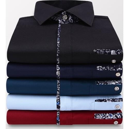 High-Quality 2021 Brand New Slim-Fit Shirt MenS Summer Business Fashion Short-Sleeved Shirt Male Classic Casual Lace Thin Top