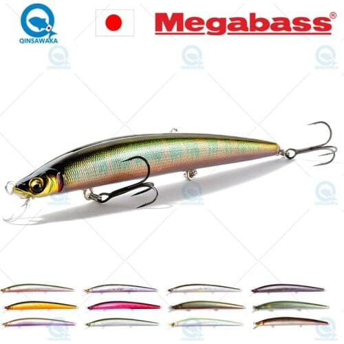 JAPAN Megabass Floating Minnow X120 Top water Pencil Bait Casting FISHING Lure Sea Freshwater fishing long distance darting