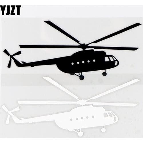 YJZT 15.6×6.6CM Vinyl Decal Interesting Airplane Cool Car Stickers Body Decoration Black / Silver 10A-0595