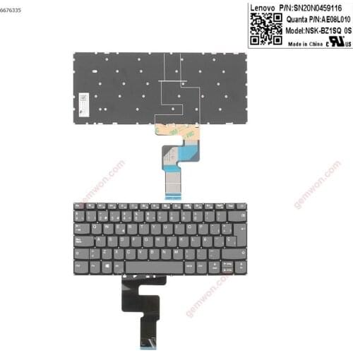 Laptop accessories replacement keyboard for LENOVO IdeaPad 320-14ISK 320S-14IKB 320S-14IKBR GRAY (Without FRAME,WIN8)