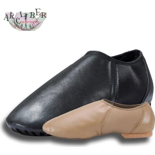 Jazz Shoes Women Cow Leather Black and Brown Ballet/Jazz Dance Shoes Professional for Woman Man Kid