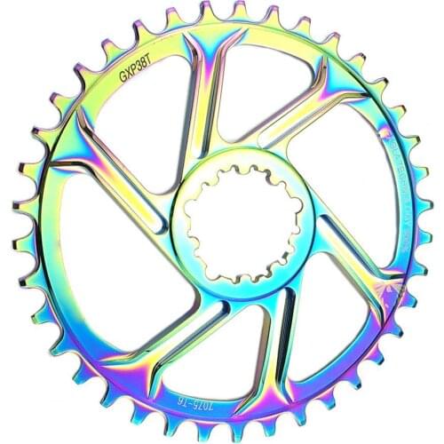 Bicycle Chainwheel Bike Chainring 32T/34T/36T/38T Bike GXP Round Narrow Wide Single Tooth Chainring Chainwheel Cycling Parts