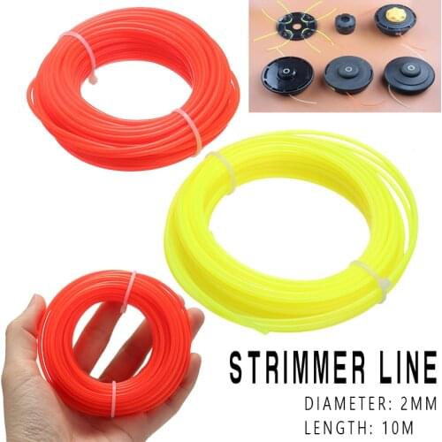 1pc Brushcutter Grass Trimmer Line 10m x 2mm Strimmer Line Nylon Cord Wire Round String Garden Accessory Mayitr