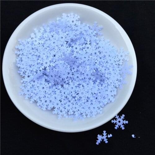 100g Laser Silver AB White Clear Snowflake Loose Sequins Paillettes Nail Christmas Sequins for Crafts Confetti Glitter 7/10mm