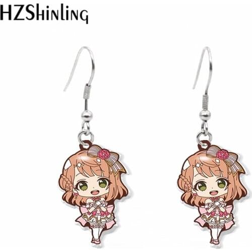 2020 New Love Live Anime Earring PDP Lovelive Acrylic Hook Earring Epoxy Earrings Handmade Jewelry