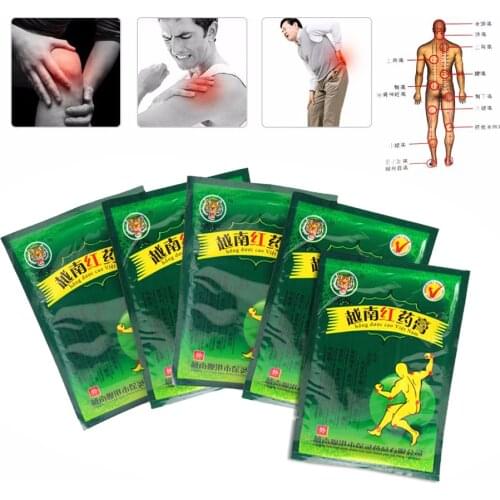 48Pcs/6Bags Vietnam Red Tiger Balm Plaster Creams White Body Neck Back Massager Pain Relief Patch Arthritis Cervical