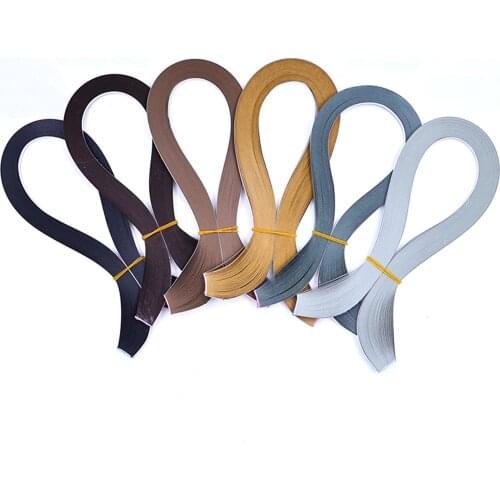 54cm length 5MM Quilling Paper strips brown color