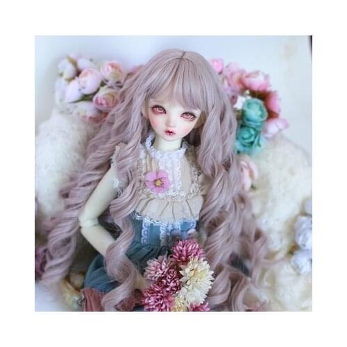 Doll Accessories 1/3 1/4 1/6 Bjd Wig Doll SD Hair Long Curly Wig Straight Neat Bang Girl Female Cool Woman Doll Hair