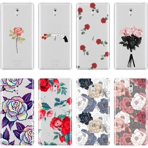 TPU Silicone Phone Case For Nokia 7 Plus X6 Rose Flower Floral Aesthetic Fashion Girl Soft Back Cover For Nokia 8 6 5 3 2 1