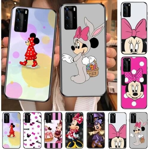 Alright Minnie Mouse Phone Case For Huawei P40 p30 P20 10 9 8 Lite E Pro Plus Black Etui Coque Painting Hoesjes comic fas