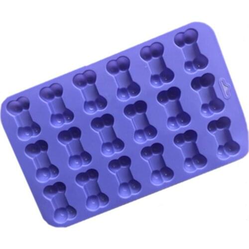 18 in 1 bone design food grade silicone chocolate cake mold ice cube tray non-stick bakeware baking mold LX8667