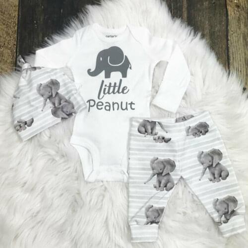 New Fashion Newborn Baby Boy Girl Unisex Kid Pure White Top Loose Pants Hat Cotton Clothes Set 0-24M